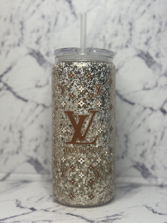 Pre-made 20oz Glass Snow Globe - Louis Vuitton